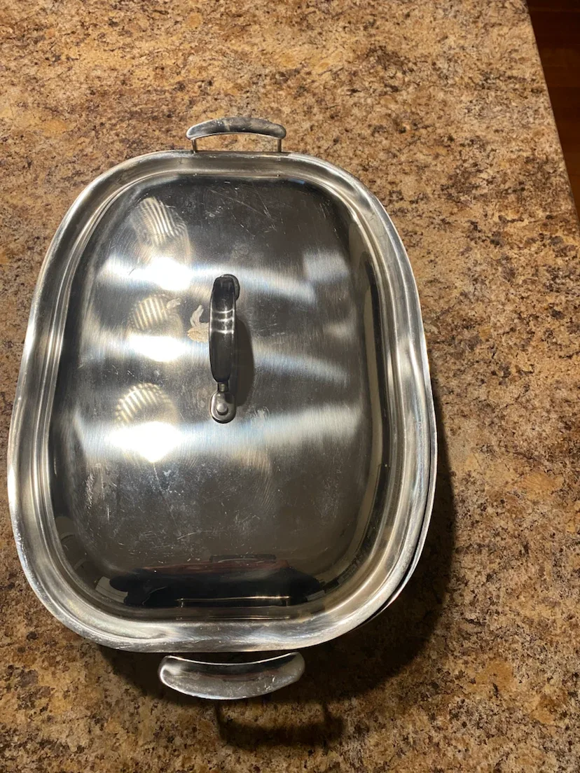Vollrath Stainless Steel Roasting Pan + Lid *** - photo 3