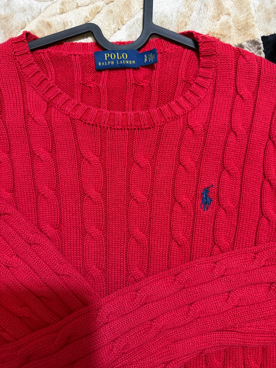 Polo Ralph Lauren Red Cable Knit Sweater - photo 2
