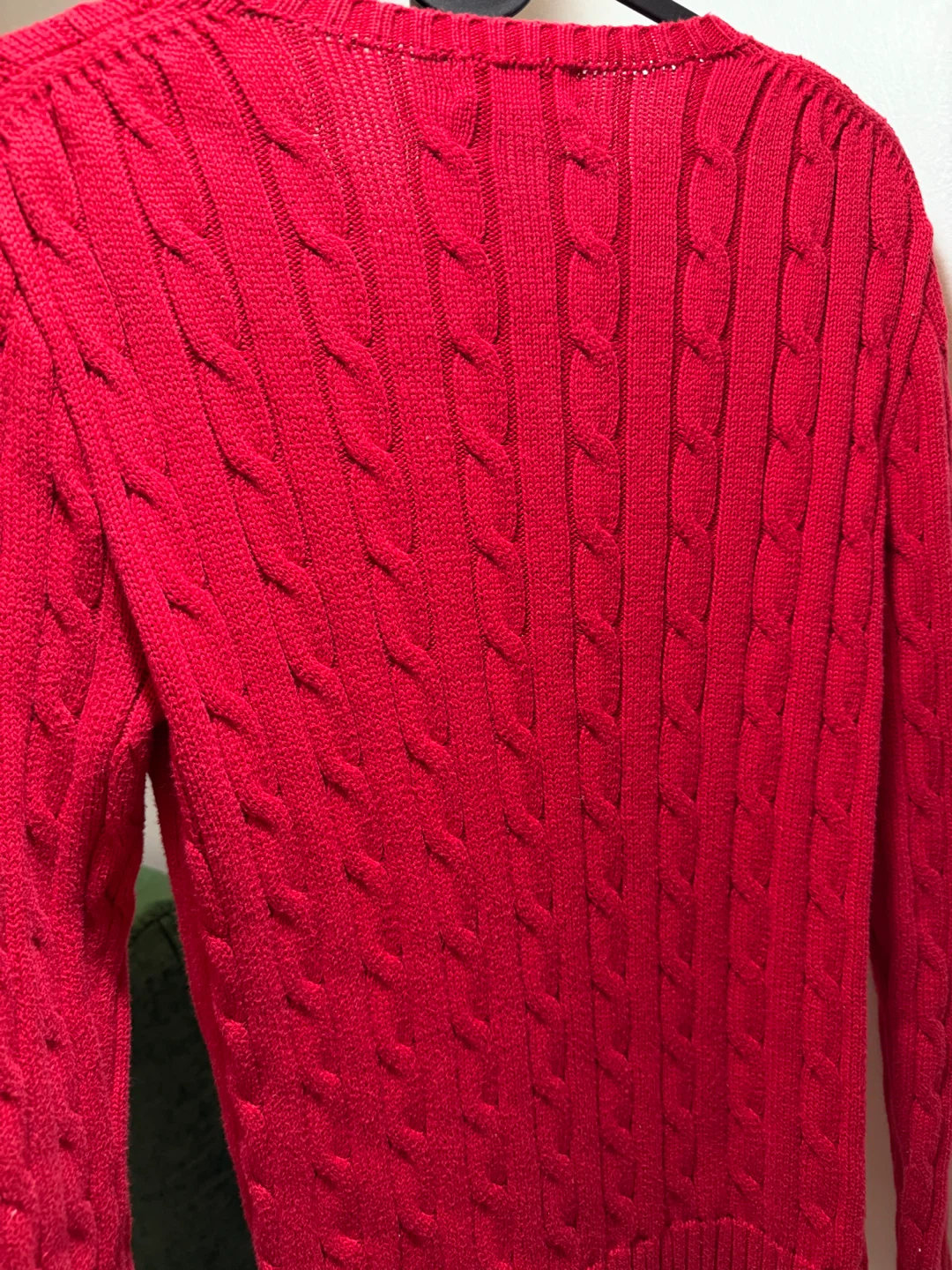 Polo Ralph Lauren Red Cable Knit Sweater - photo 3
