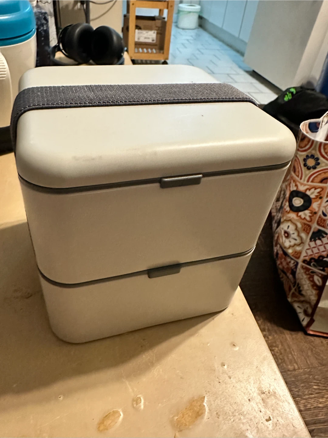 Grey Stackable Bento Lunch Box