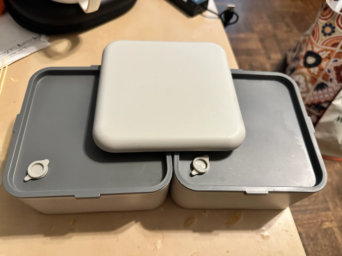 Grey Stackable Bento Lunch Box - photo 2