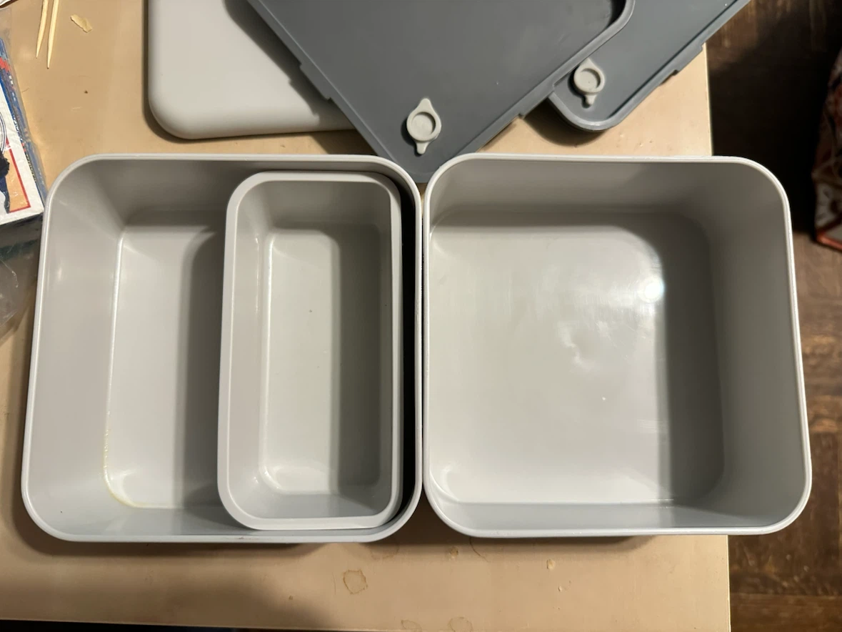 Grey Stackable Bento Lunch Box - photo 3