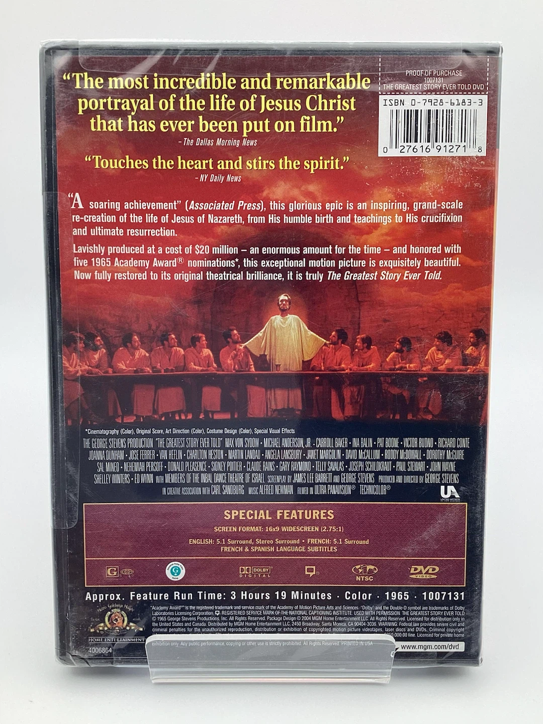 The Greatest Story Ever Told DVD - photo 2