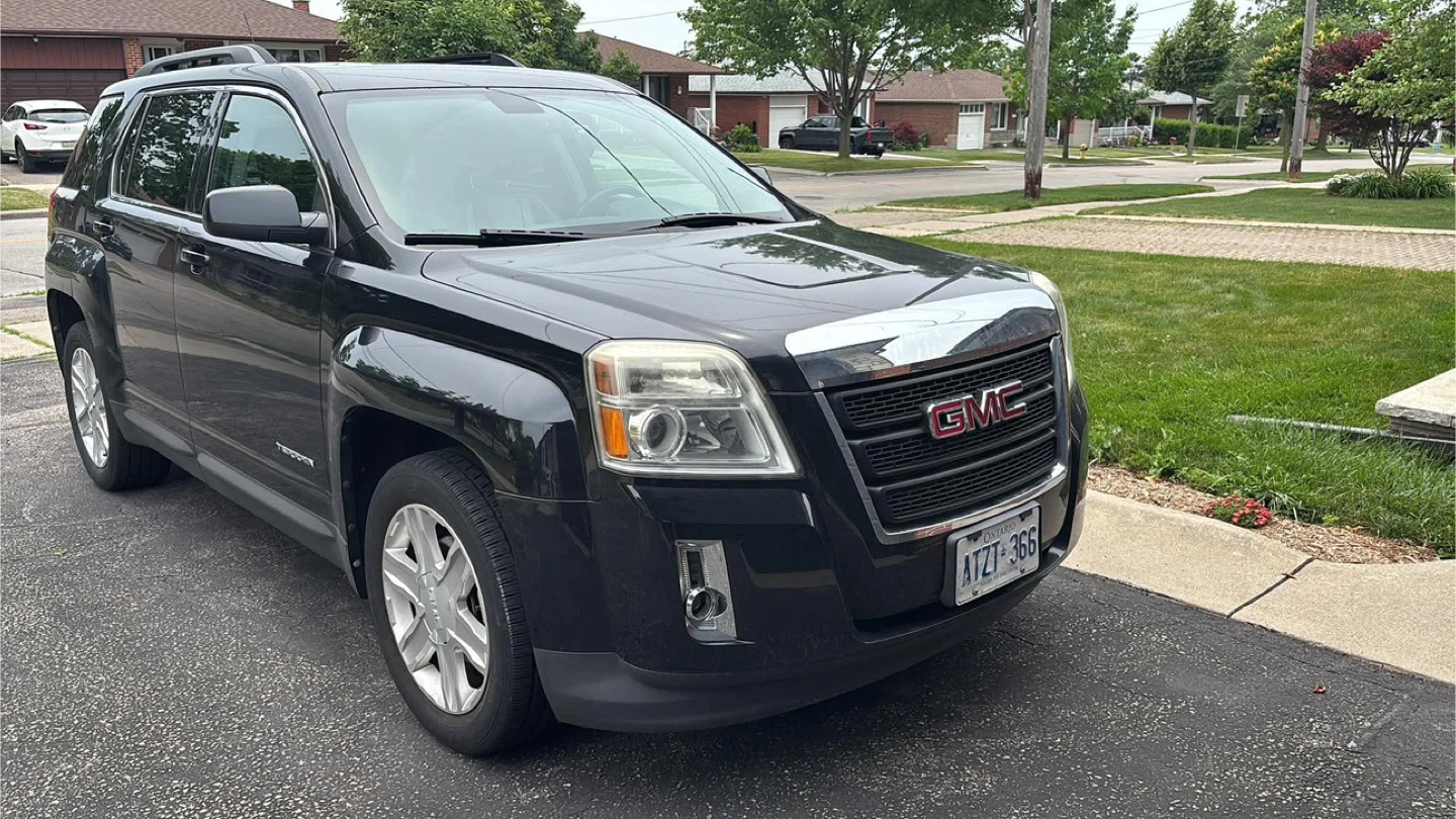 Black GMC Terrain SUV