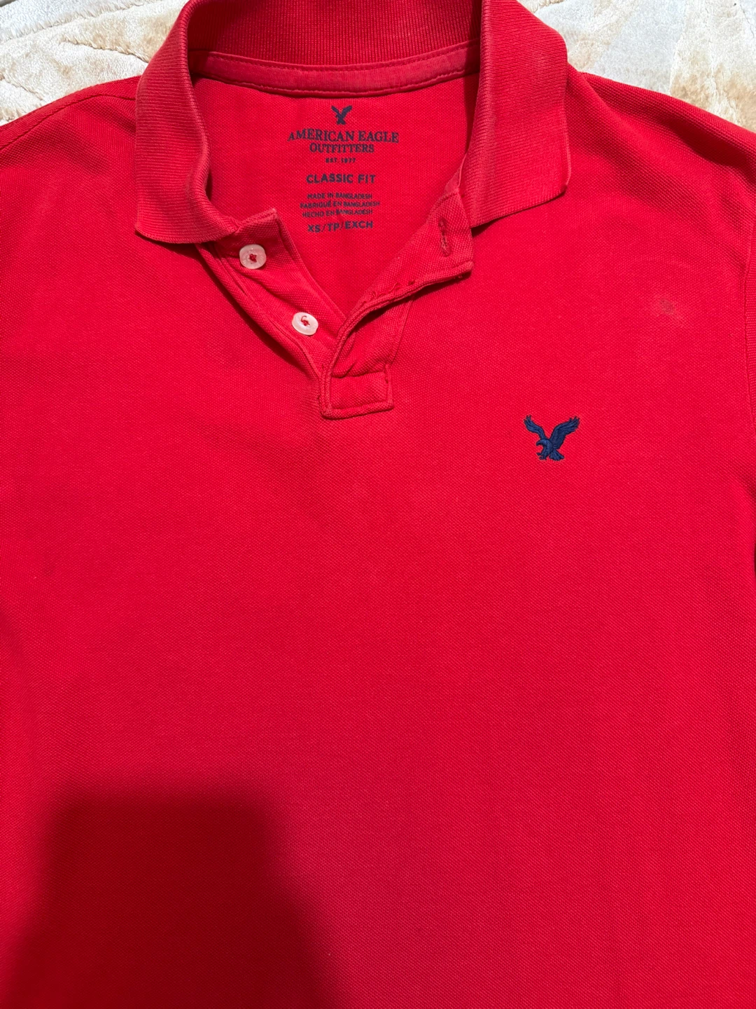 American Eagle Outfitters Red Polo Shirt