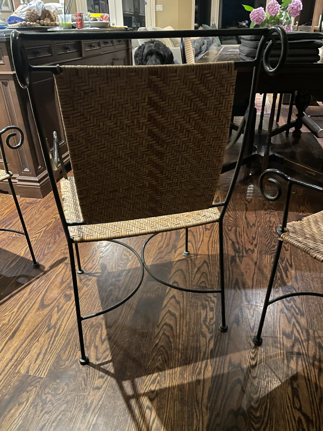 Wrought iron Dining Chairs (Set of 4) - photo 5