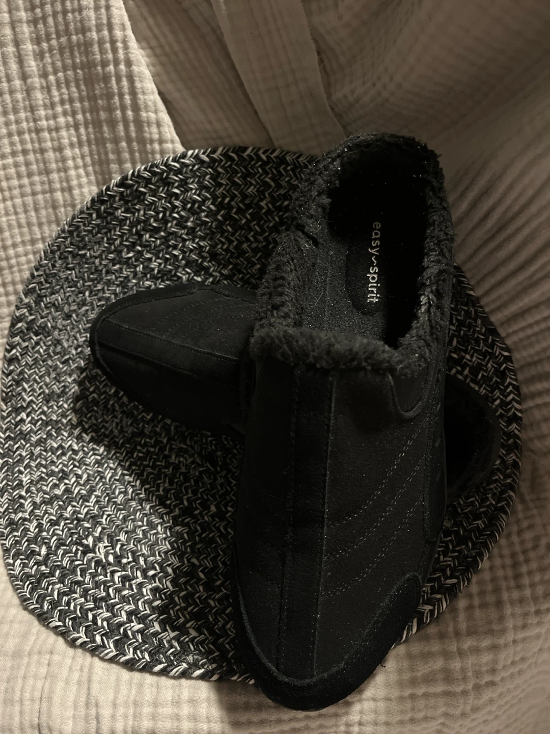 EASY SPIRIT SHERPA LINED SHOES 10 W