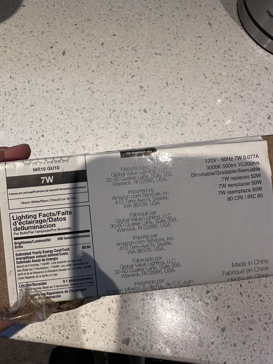 MR16 GU10 LED Light Bulbs - 7W - photo 2