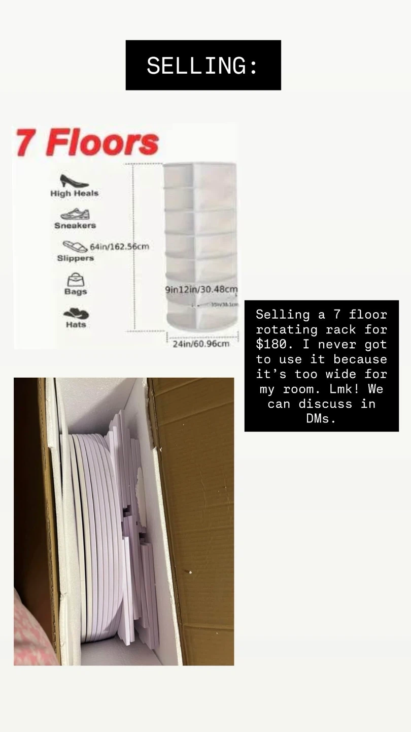 7 Floor Rotating Rack