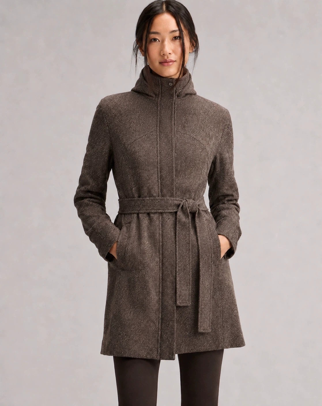 Lululemon Tweed Belted Hooded Coat - photo 2