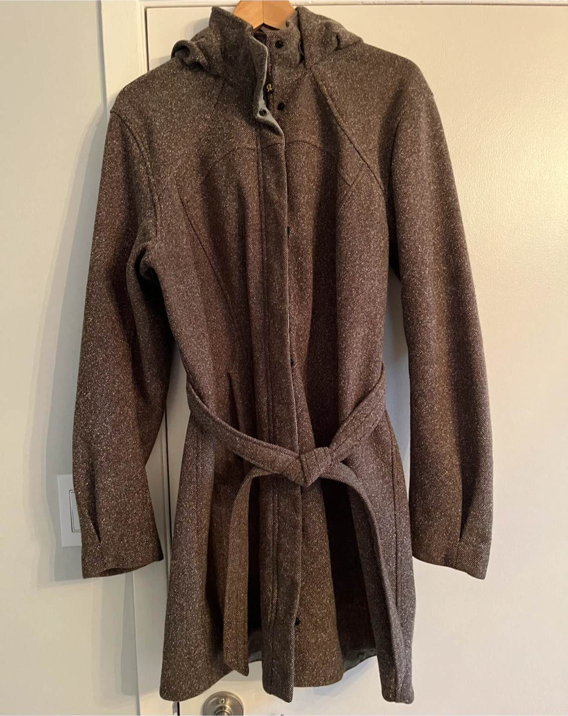 Lululemon Tweed Belted Hooded Coat - photo 3