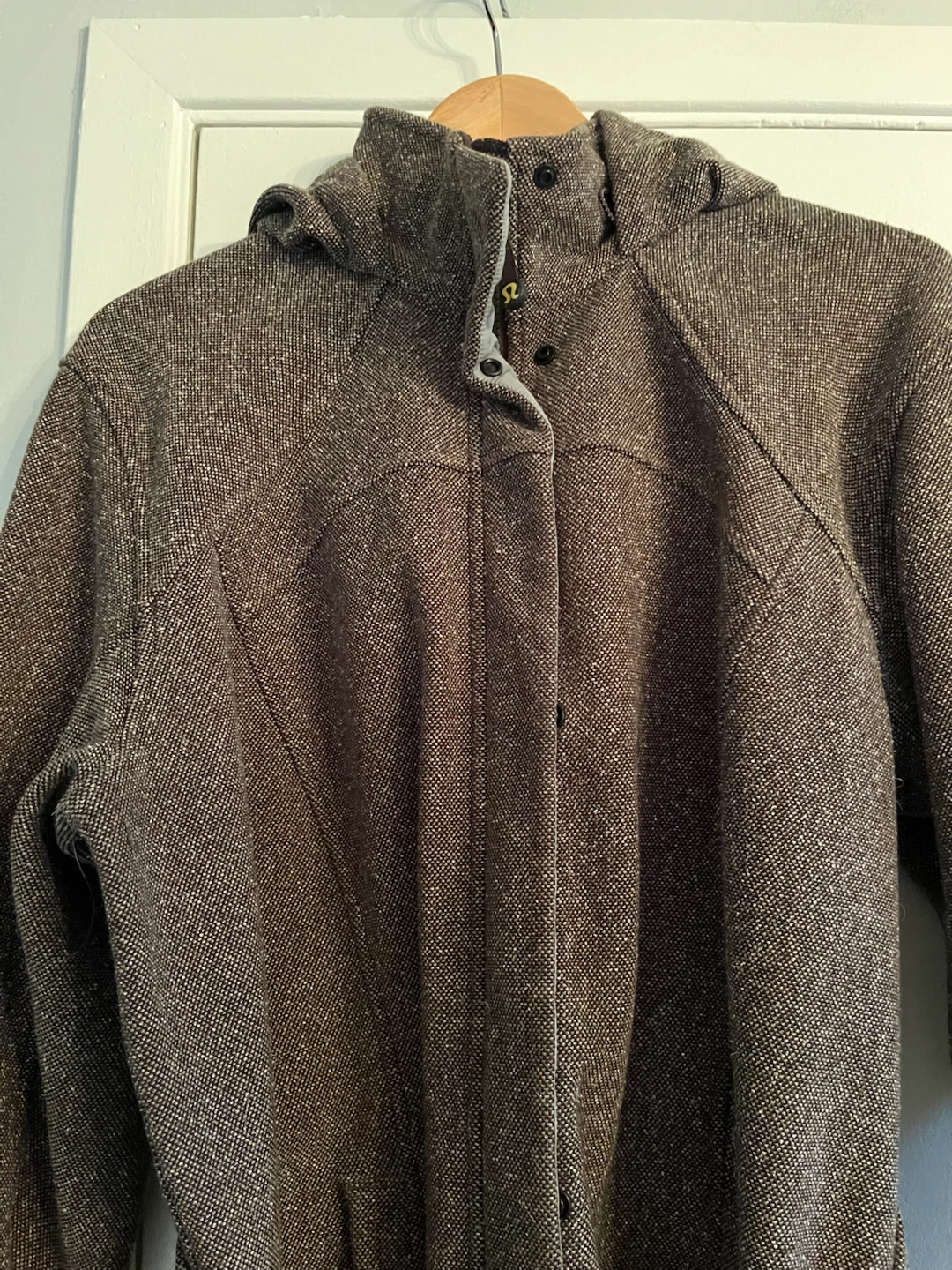 Lululemon Tweed Belted Hooded Coat - photo 4