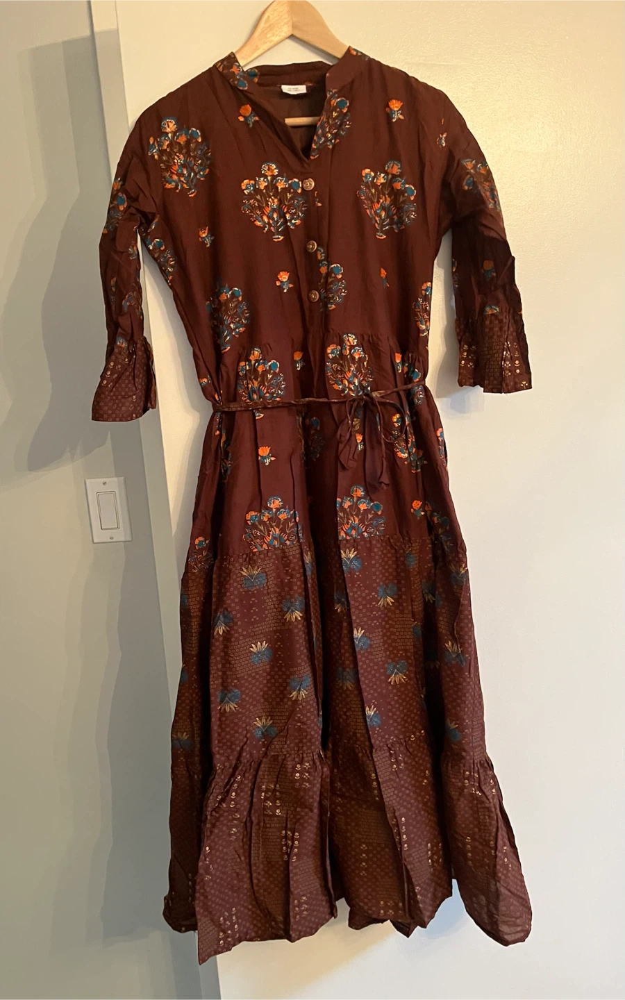 Bohemian Cotton Floral Print Maxi Dress - photo 2