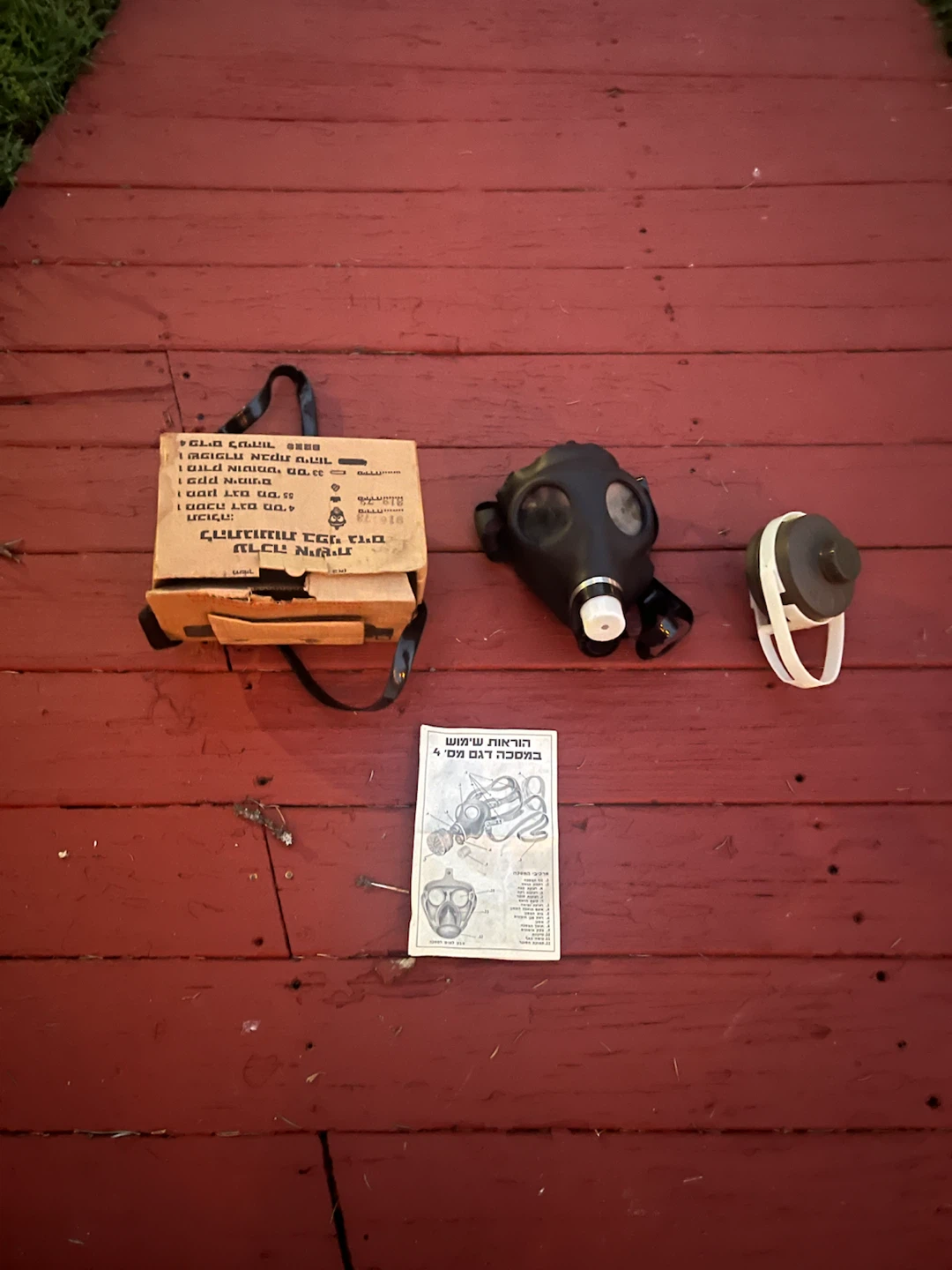 Gas Mask with Filter and Case