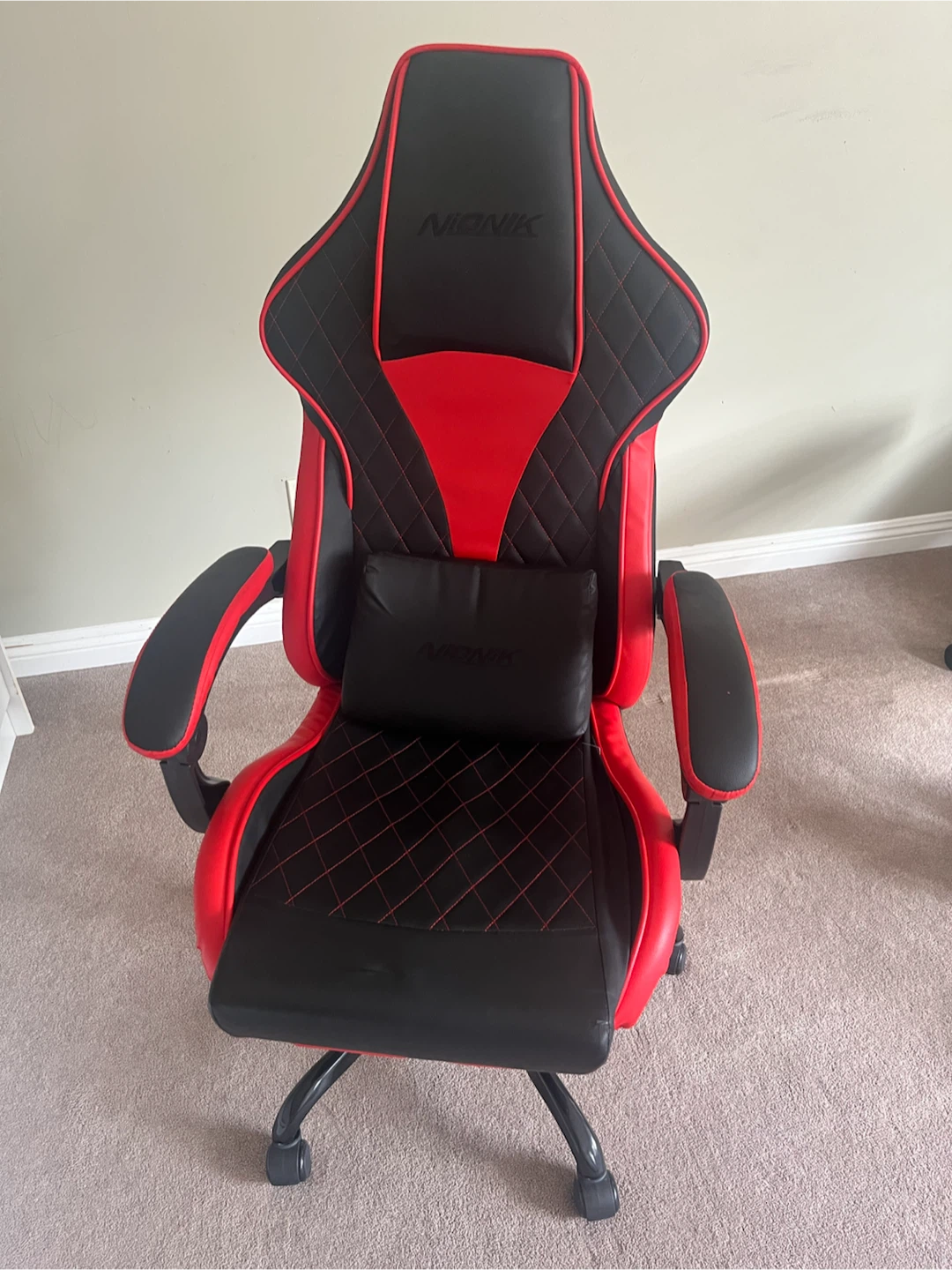 NIONIK Gaming Chair - Black/Red