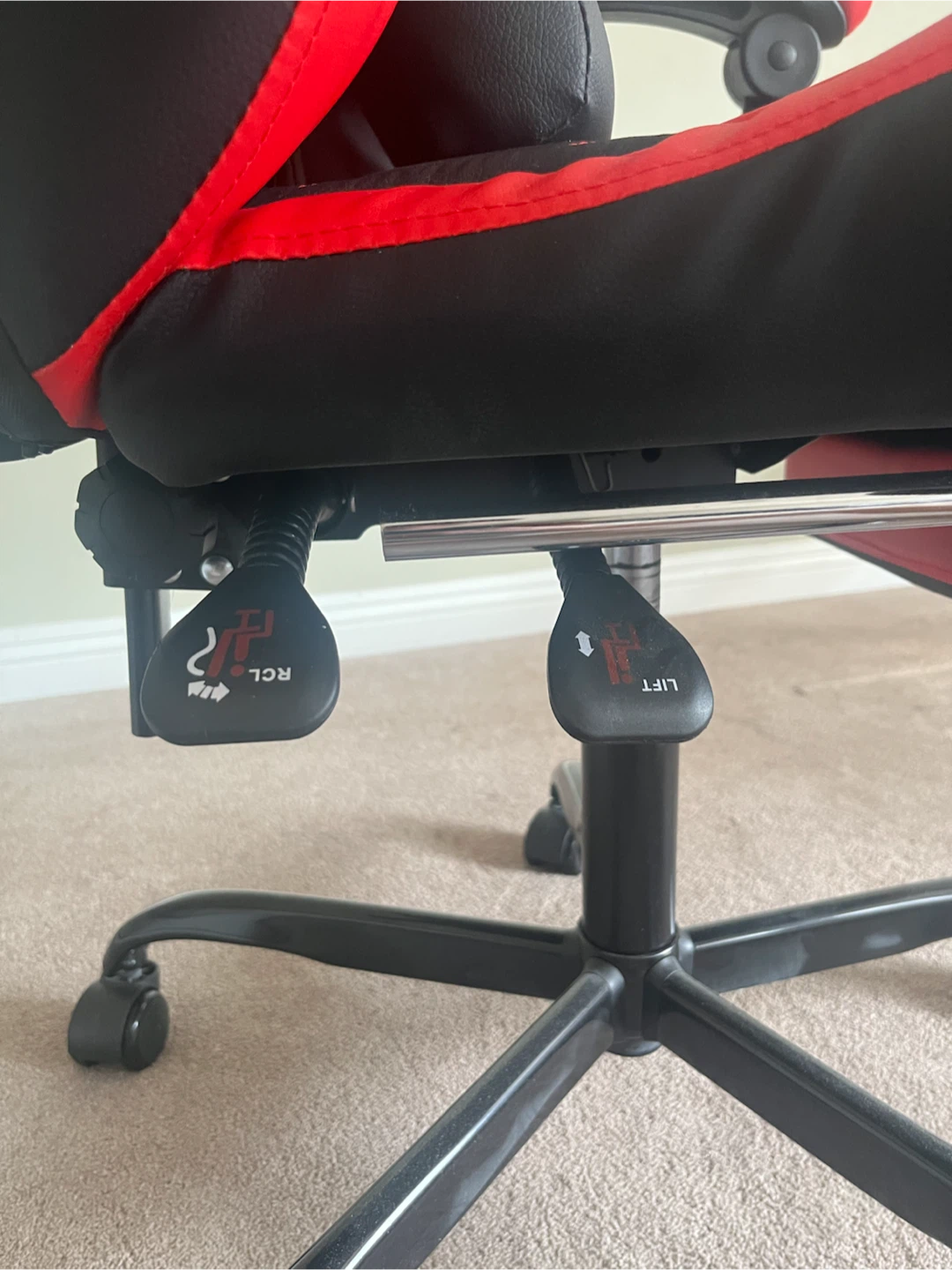 NIONIK Gaming Chair - Black/Red - photo 4