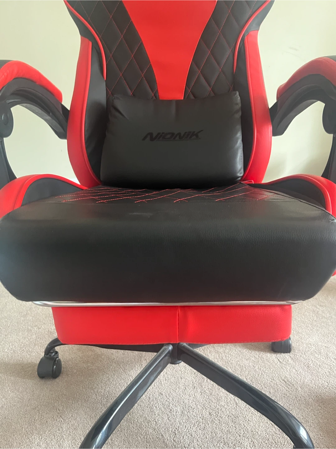 NIONIK Gaming Chair - Black/Red - photo 5