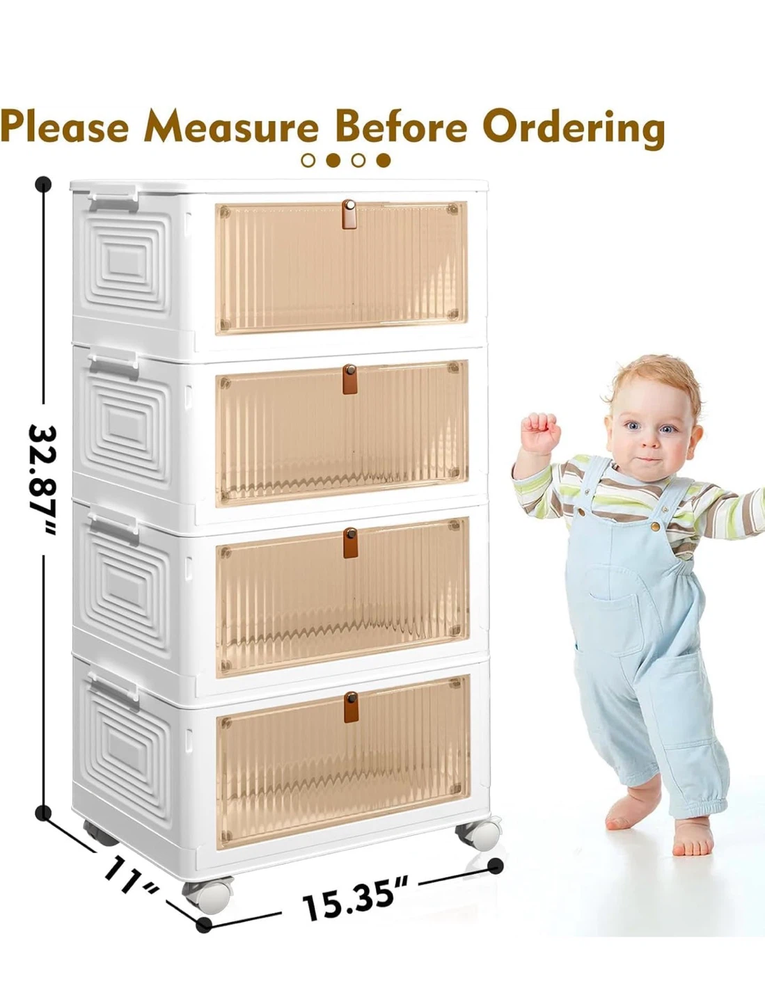 CTSNSLH 4-Tier Stackable Storage Bins with Lids 4TS - photo 2