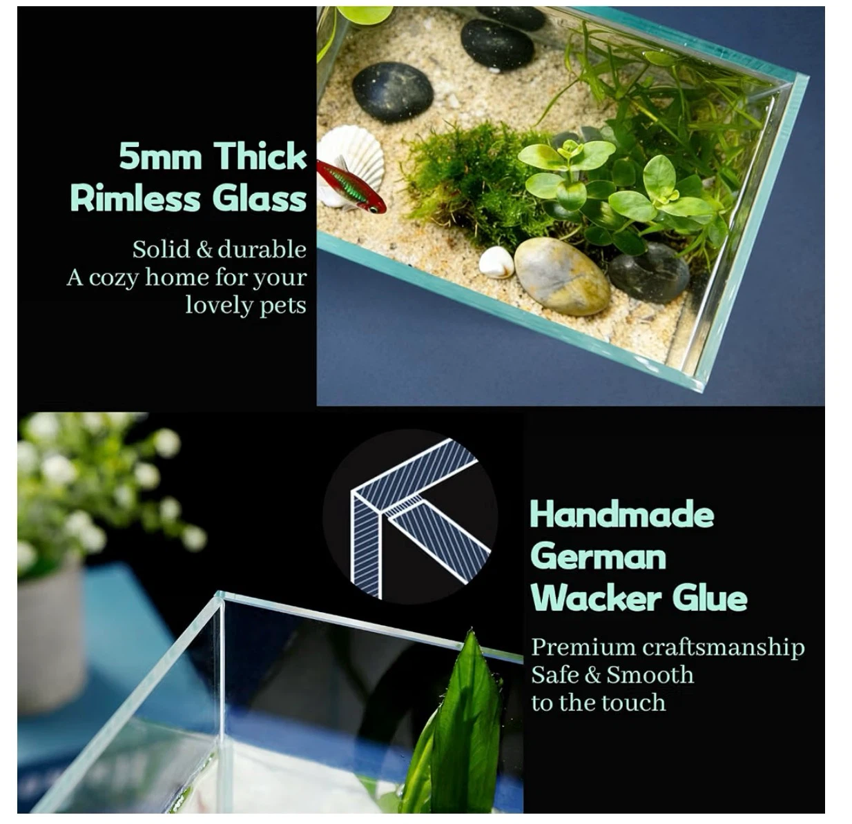 LAQUAL 1 Gallon Glass Fish Tank Set FT2 - photo 4