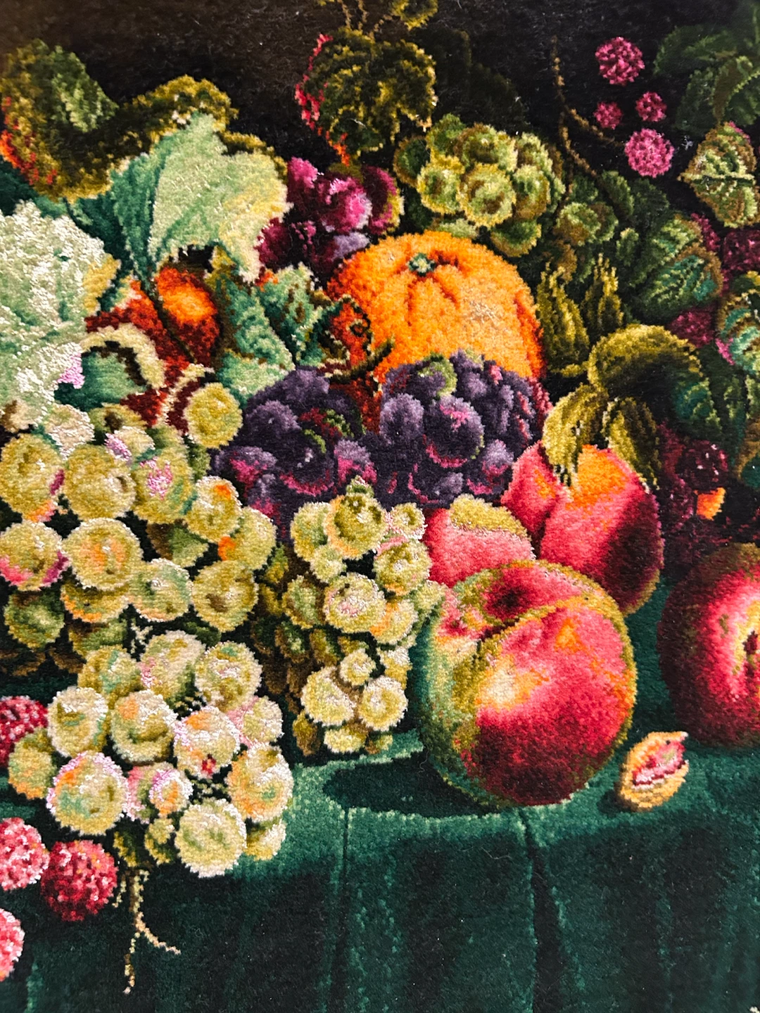 Persian Silk Pictorial Rug Still Life Fruit - photo 3