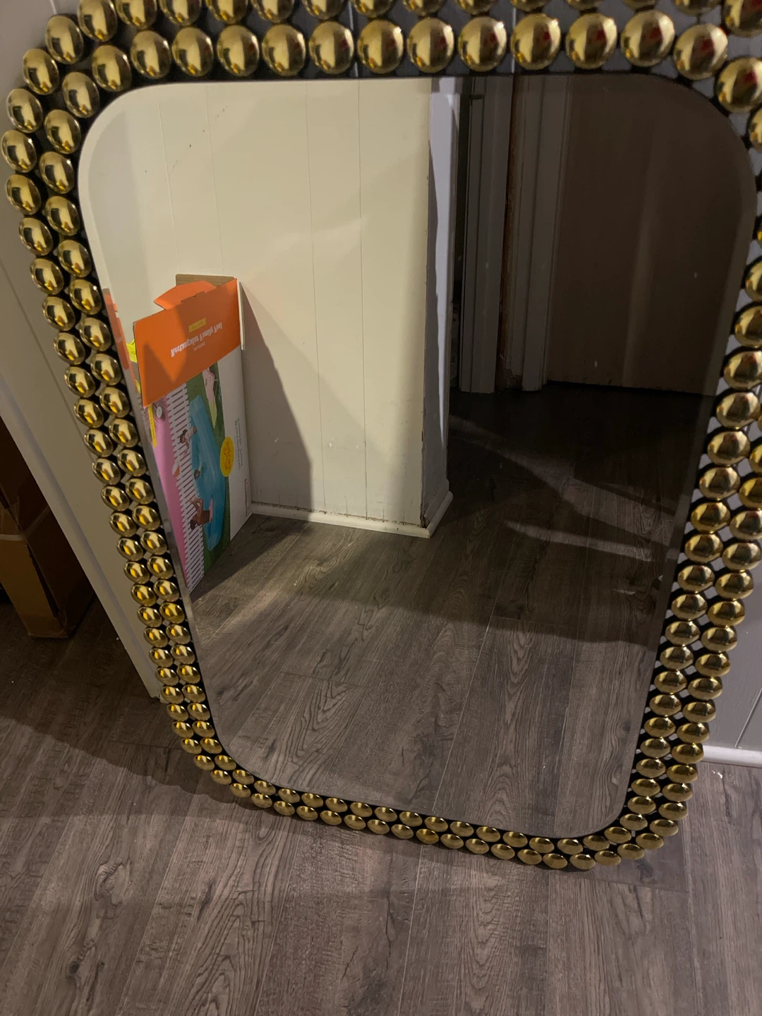 3- Decorative Wall Mirror with Gold Studding $40