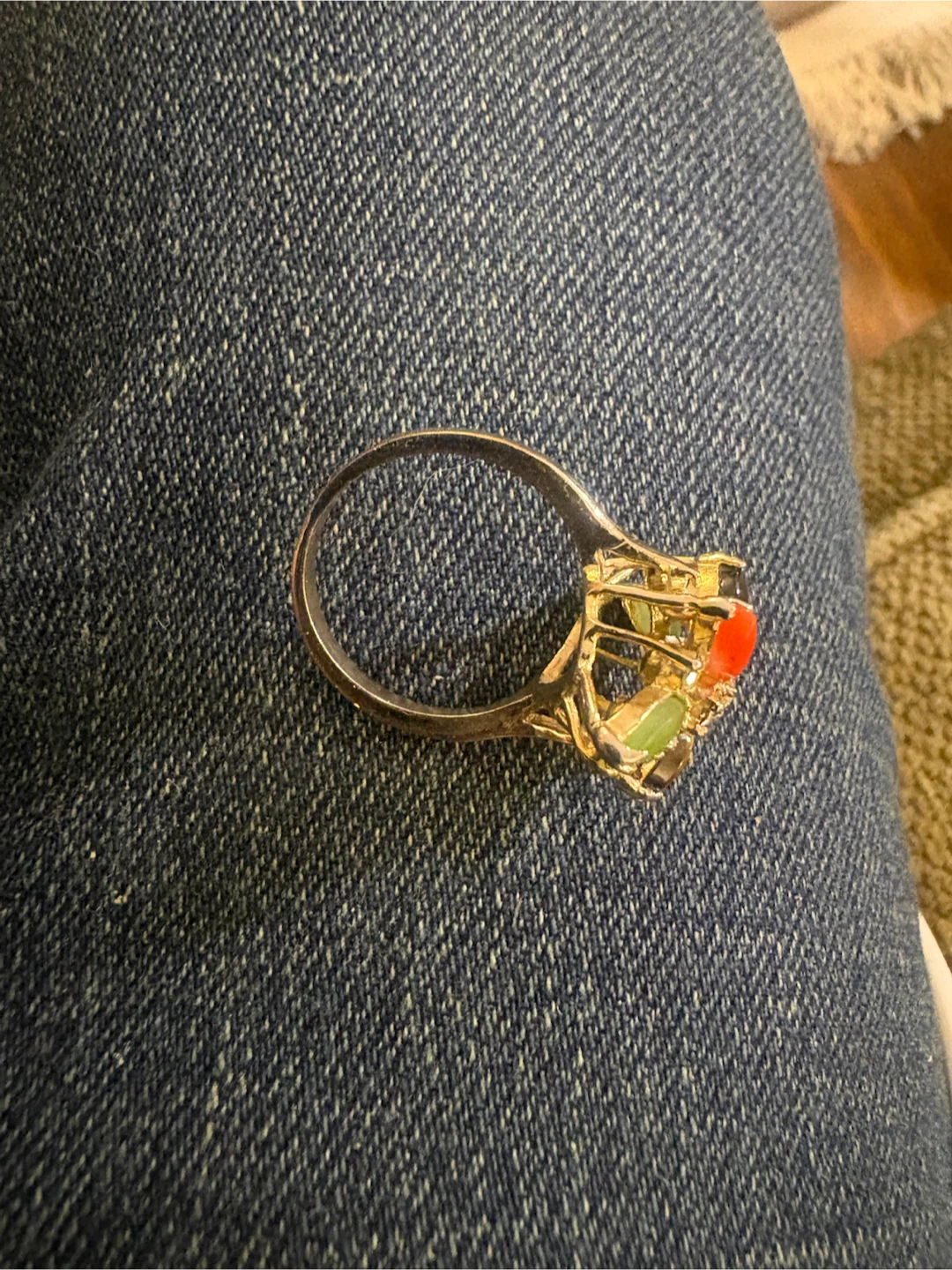 Vintage Multi-Gemstone Statement Ring - photo 3