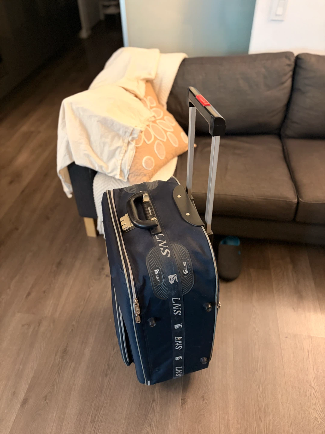 2-Wheeled Navy Blue Suitcase - photo 2