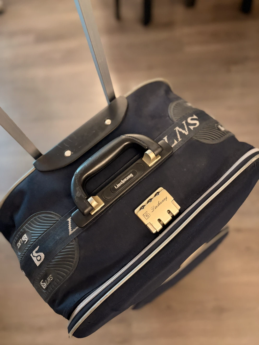 2-Wheeled Navy Blue Suitcase - photo 3