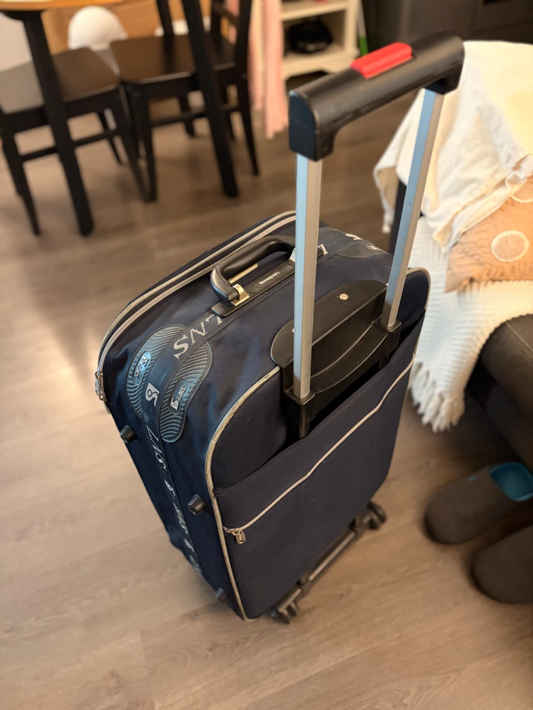 2-Wheeled Navy Blue Suitcase - photo 4