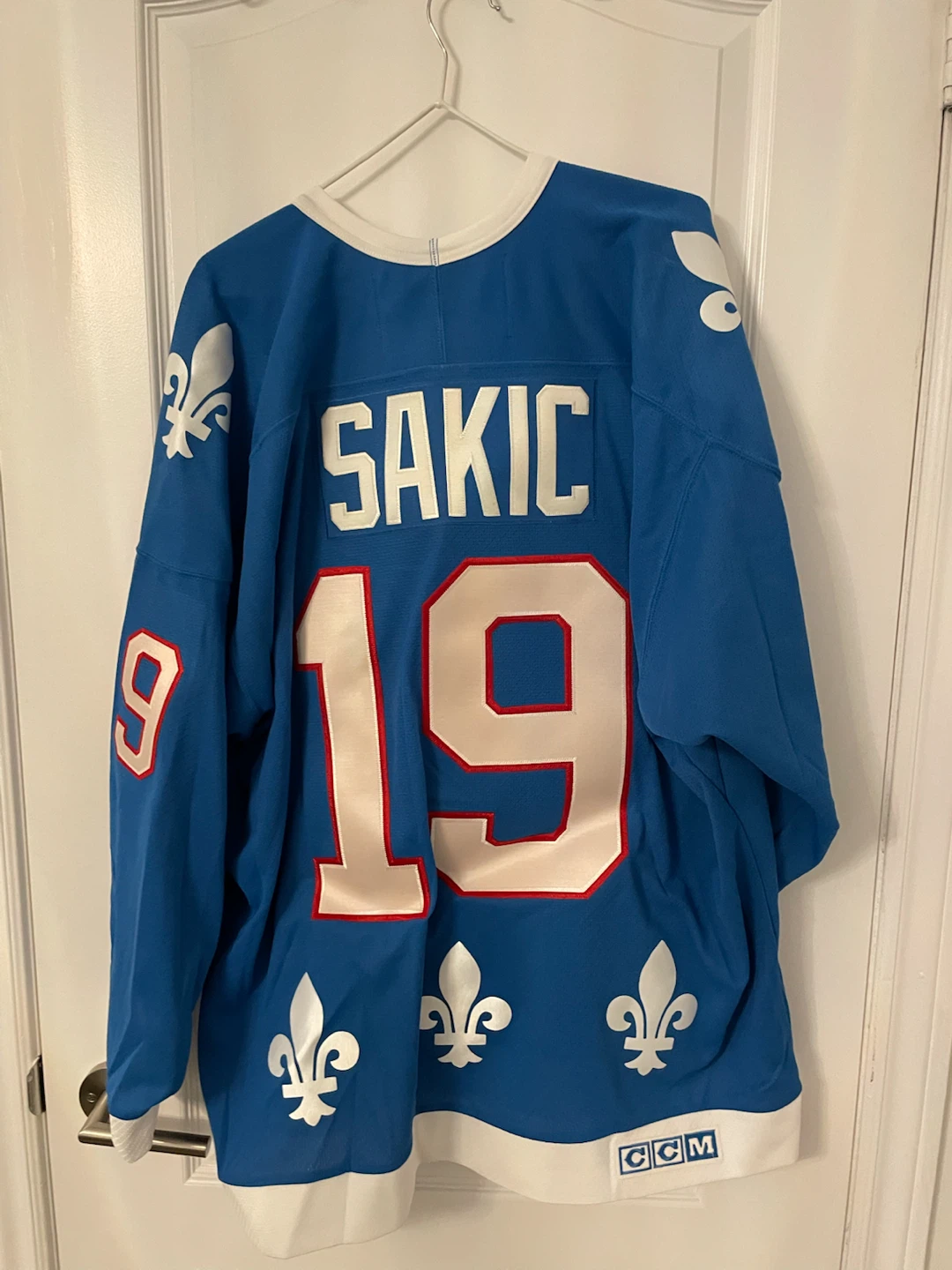 Joe Sakic Colorado Avalanche & Quebec Nordiques Jerseys - photo 2