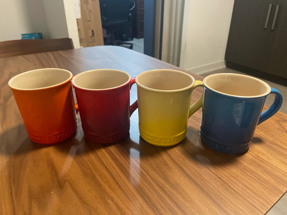 Le Creuset Stoneware Mugs Set of 4