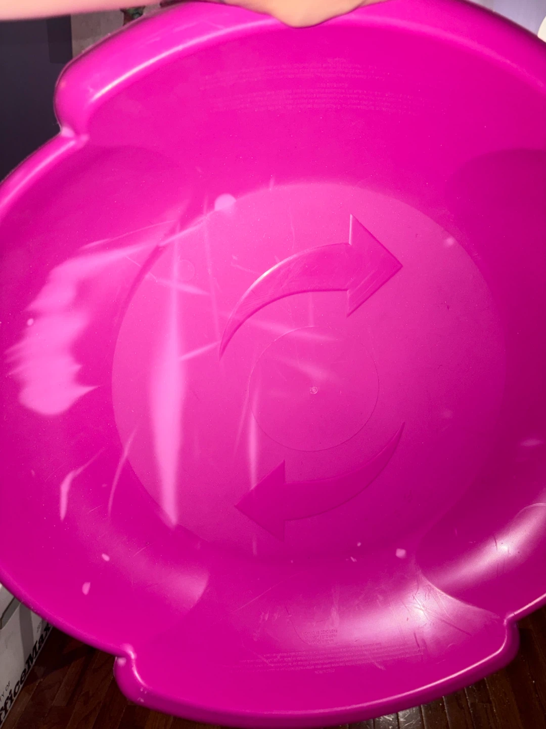 Pink Plastic Sled