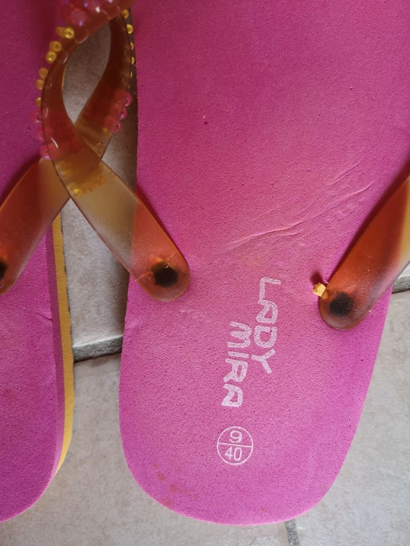 Lady Mira Pink Flip Flops Size 9 (40 EU) - photo 2