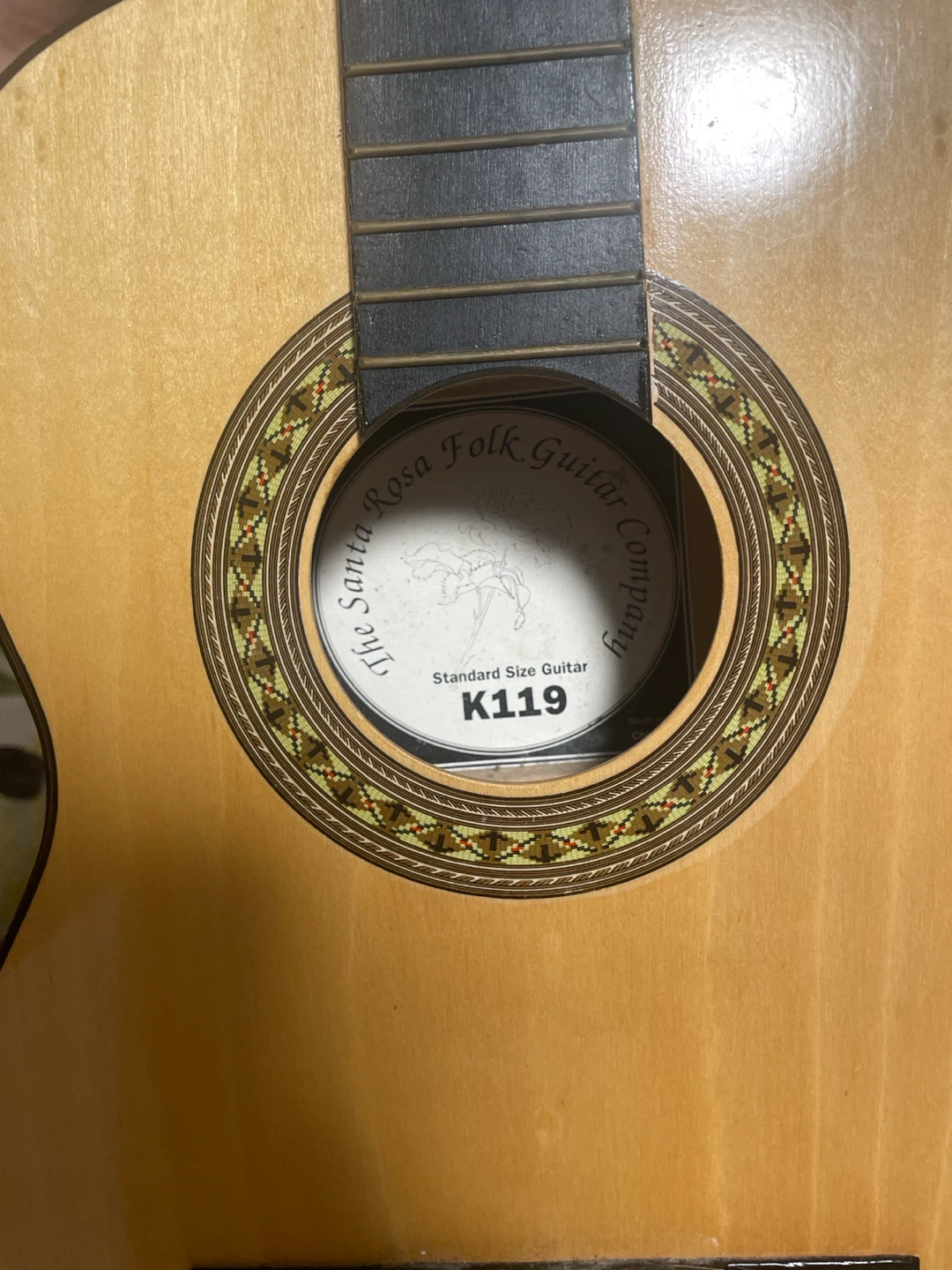 Santa Rosa Folk Guitar K119 Standard Size - photo 5