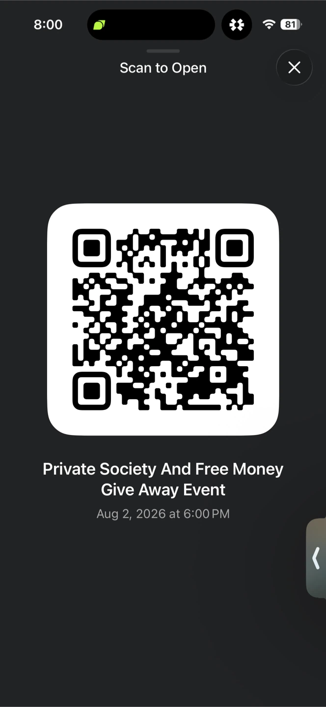 Private society event and free money give away : - photo 2