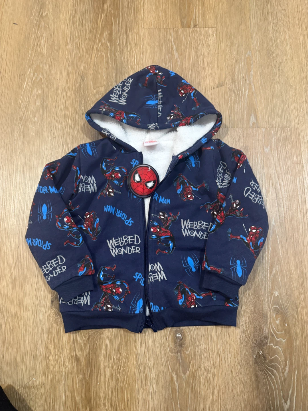 Spider-Man Fleece Hoodie for Toddlers Size 5T