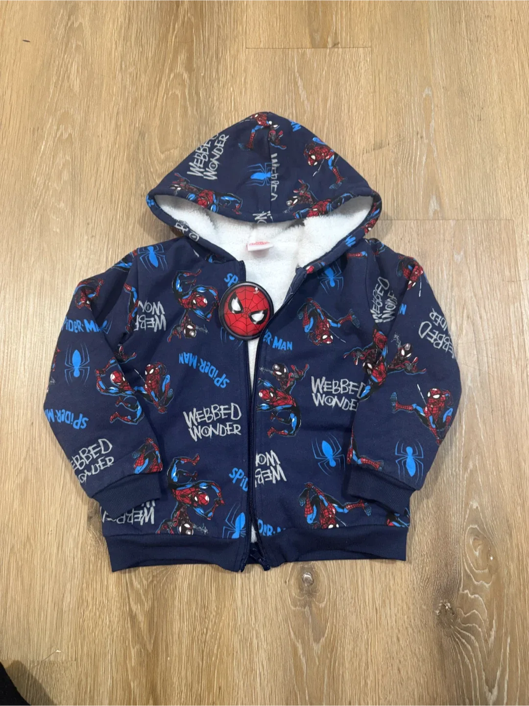 Spider-Man Fleece Hoodie for Toddlers Size 5T