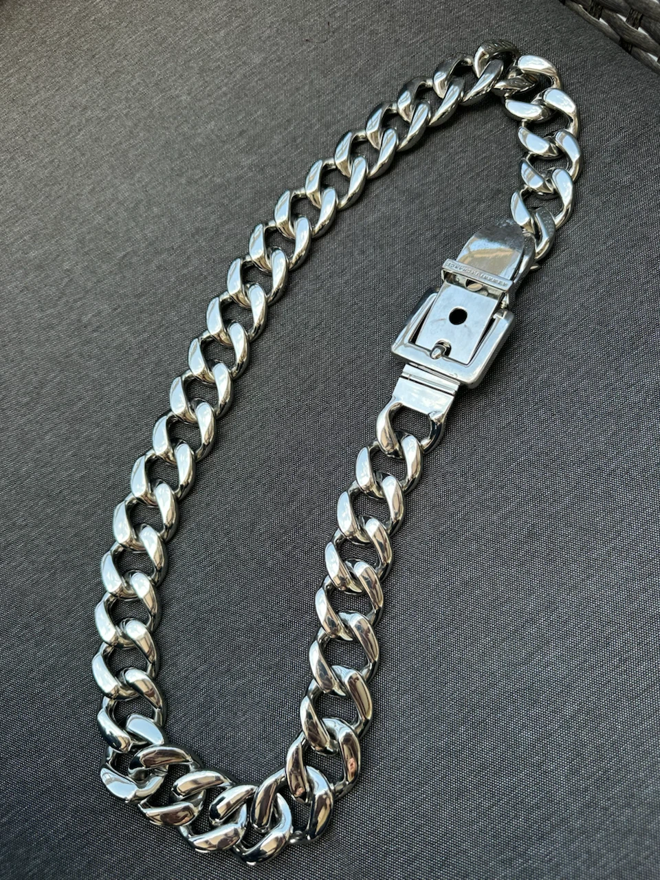 Armani Exchange Heavy Silver Chain Belt - photo 2