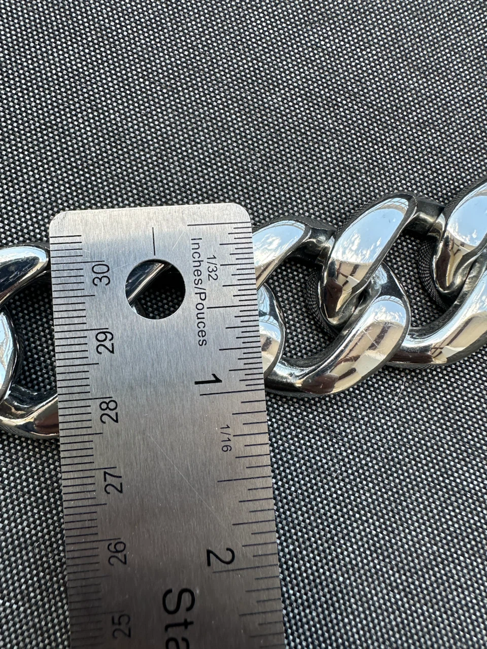 Armani Exchange Heavy Silver Chain Belt - photo 4
