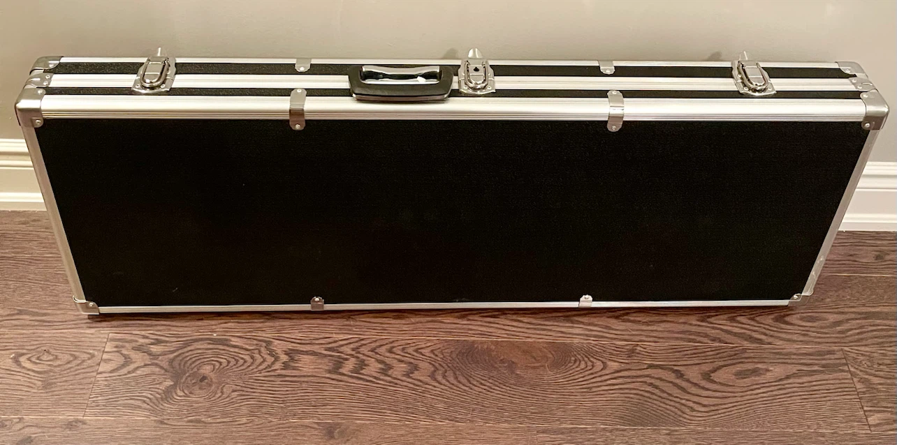 Black Aluminum electric guitar Case