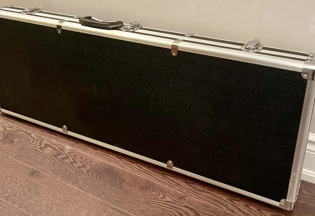Black Aluminum electric guitar Case - photo 2