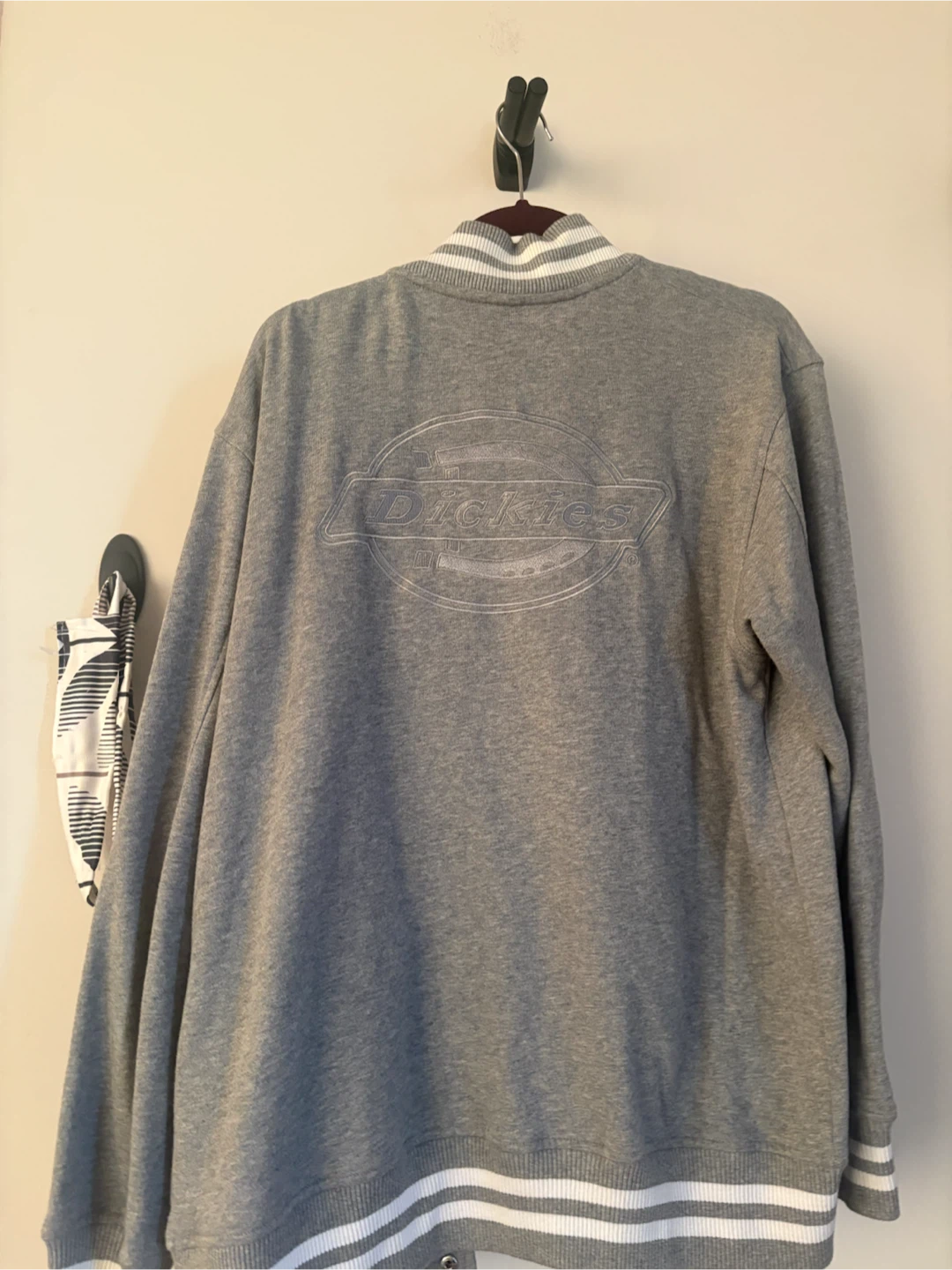 Dickies Grey Varsity Bomber Jacket - Size L - photo 3