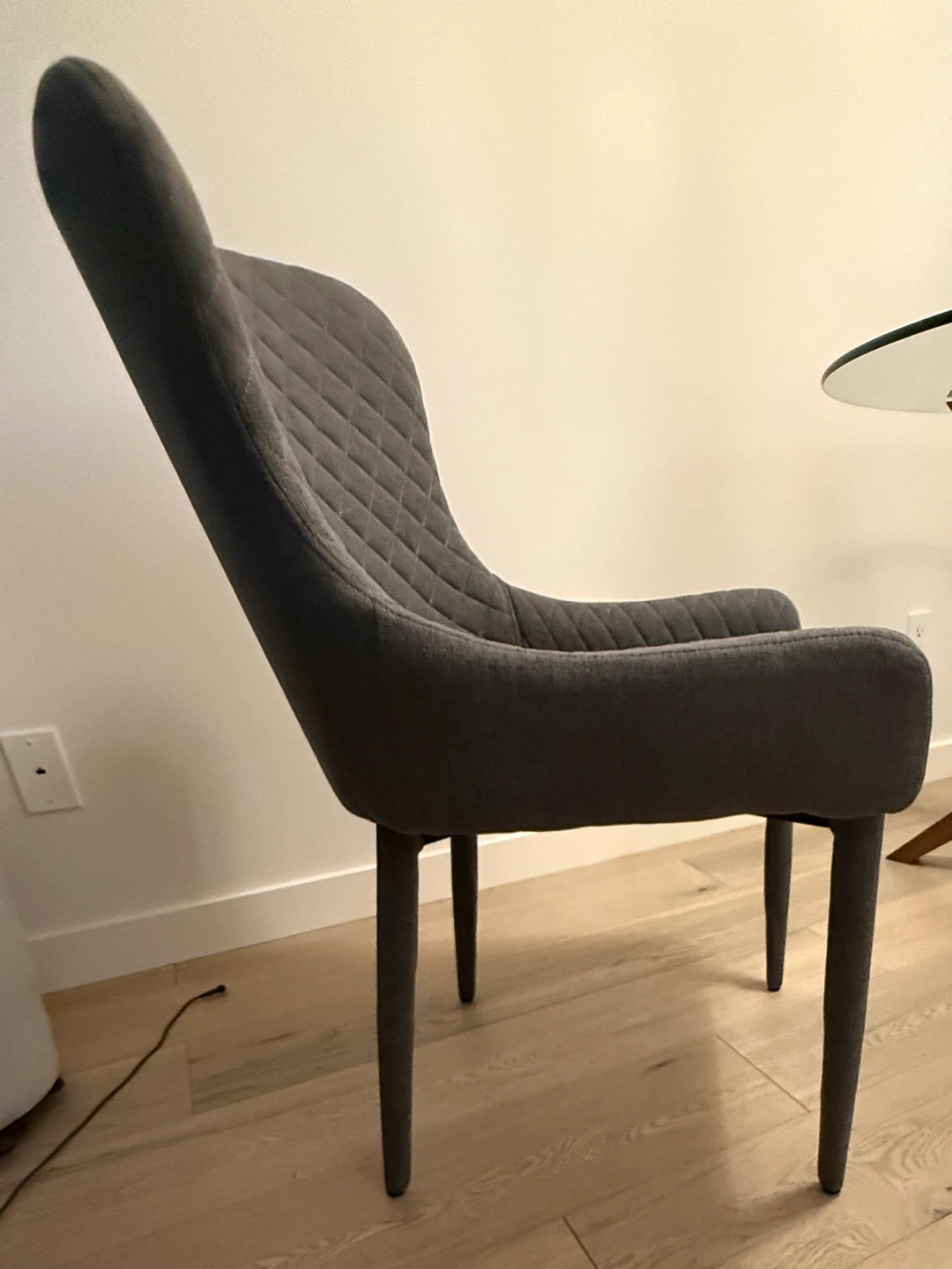 Dining Table with Glass Top and 4 chairs - photo 4