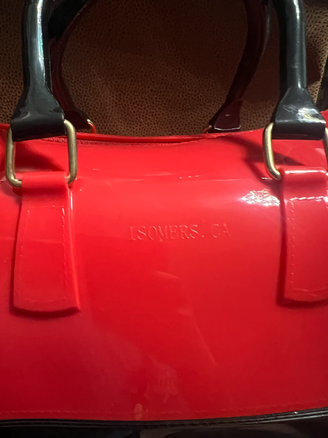 Red and Black Barrel Bag - photo 3