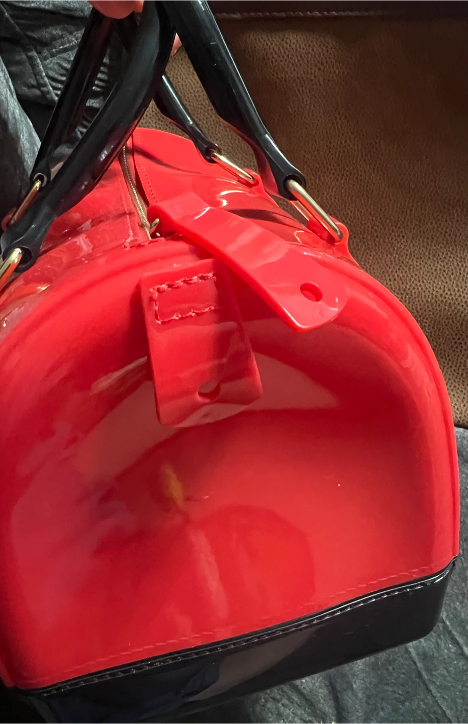 Red and Black Barrel Bag - photo 4