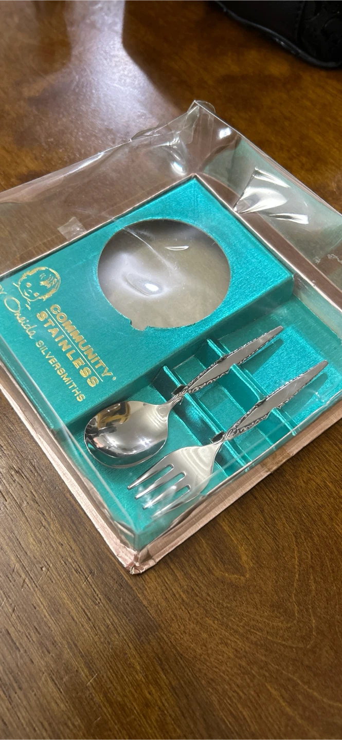 Baby’s First Spoon and Fork Set ♥️