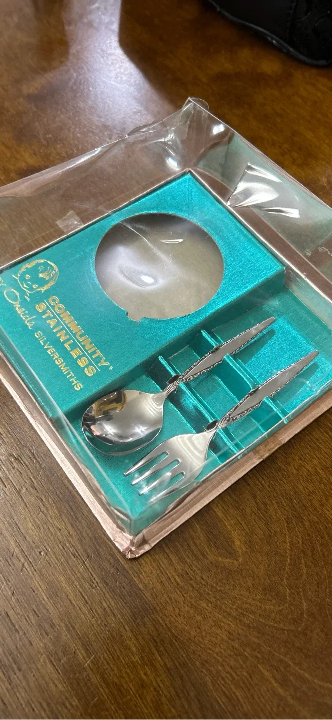 Baby’s First Spoon and Fork Set ♥️