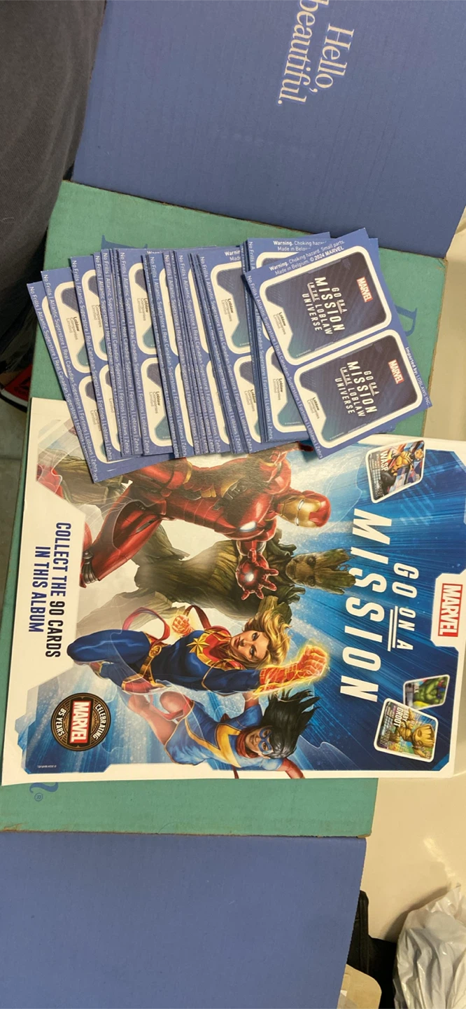 Marvel Go On A Mission Album and Card Collection