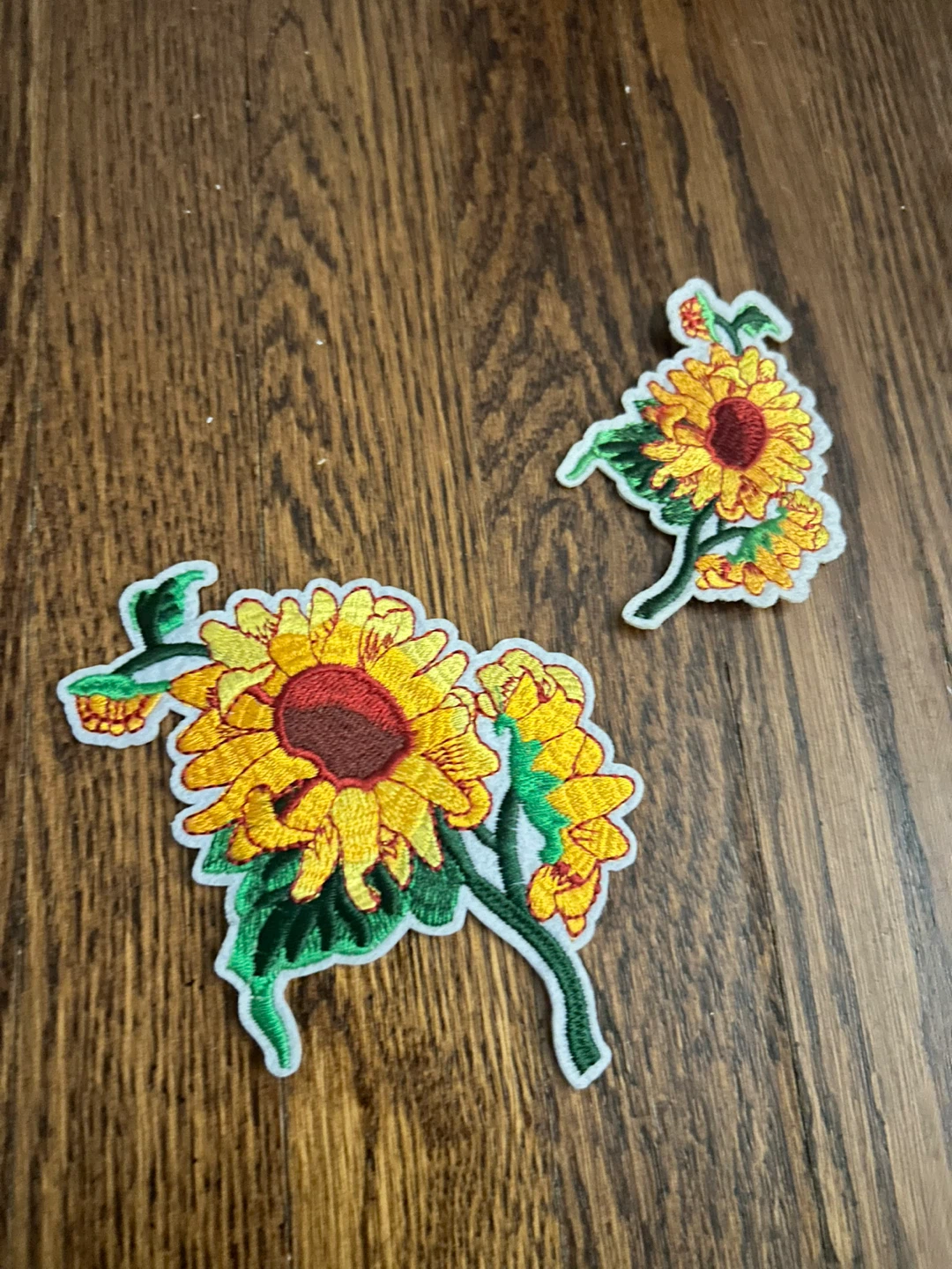 Sunflower Applique Patches - Set of 2