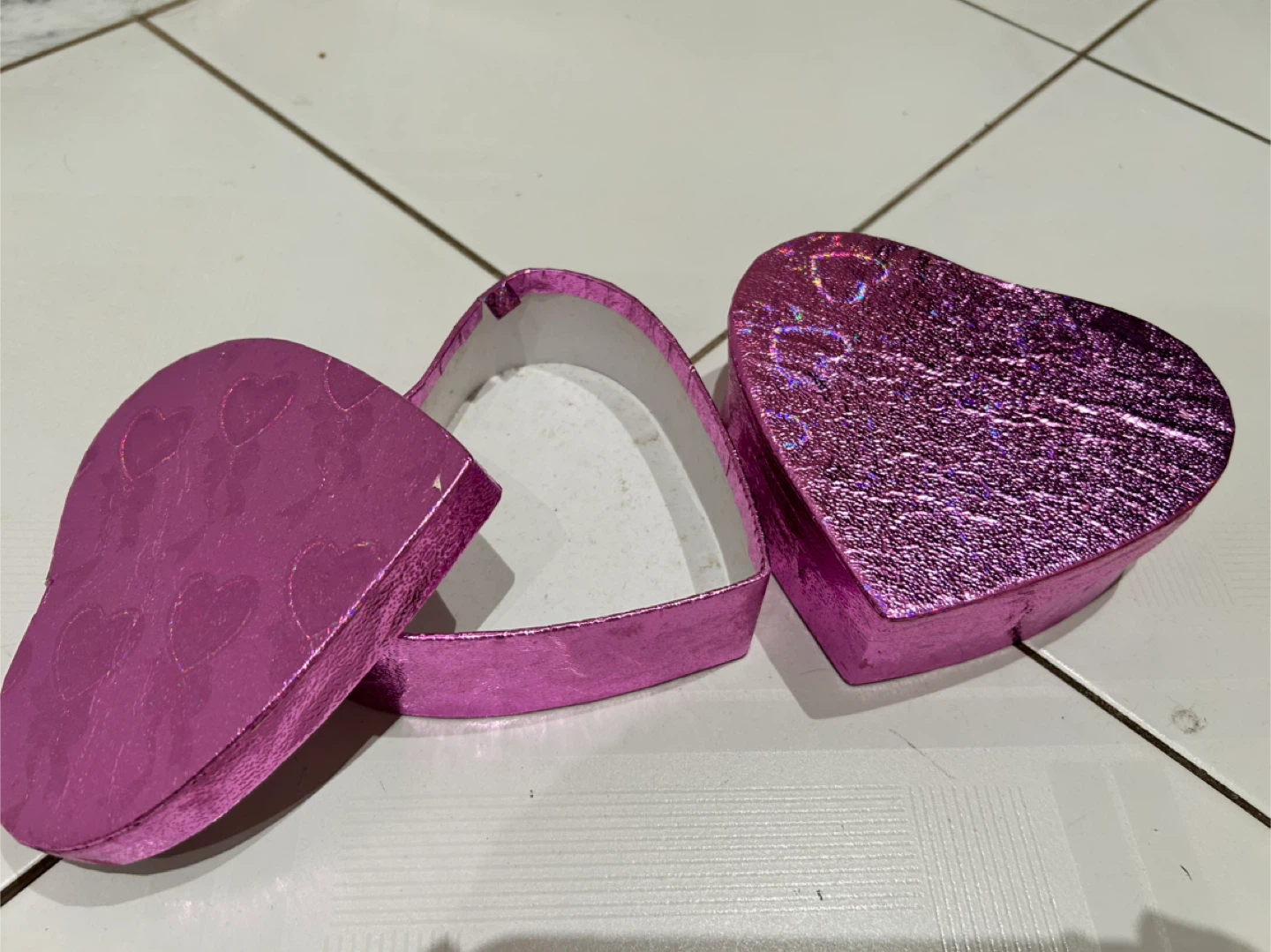 Pink Heart Shaped Gift Box
